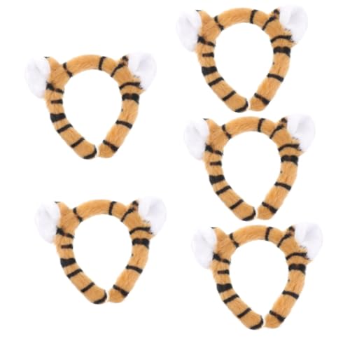 Beavorty 5St Haarreifen für Tierohren Leopardenohr Make-up-Haarband halloween kopfschmuck halloween kopfbedeckung Kopfhörer für Kinder Kinderkopfhörer Tigerohr-Stirnband Party-Haarband von Beavorty