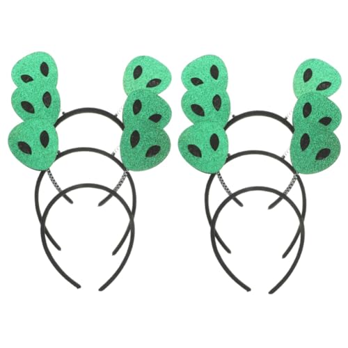 Beavorty 6 Stk Halloween Alien Stirnband Stirnband 3st (grün) Halloween-kopfschmuck Alien-gastgeschenke Gastgeschenke Für Alien-kostüme Grüne Stirnbandbopper Alien-kopf-bopper Filzstoff von Beavorty