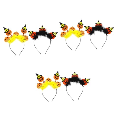 Beavorty 6 Stk Kürbis-Geist-Stirnband Halloween-Kostüme für Kinder gespenstische Kopfbedeckung Halloweenkostüm halloween haarreif halloween headband Kürbis Stirnband Party-Stirnbänder Stoff von Beavorty