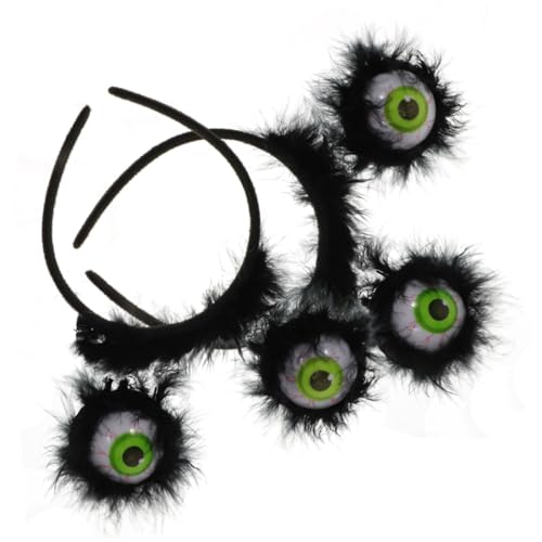 Beavorty 8 Stk Auge Stirnband Halloween Augäpfel Dekoration Halloween-Kostümzubehör halloween haarschmuck halloween haarreif Halloween Augenkugeln Kopfschmuck leuchtendes Augäpfel-Stirnband von Beavorty