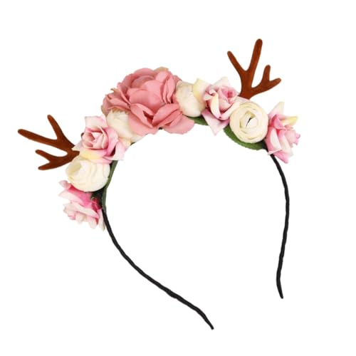 Beavorty Elch Haarband Für Kreatives Weihnachts Haaraccessoire Imitation Geweih Perfekter Haarschmuck Für Festliche Anlässe Und Weihnachten von Beavorty