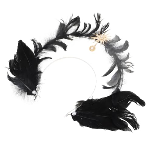 Beavorty Lolita Jungfräulicher Heiligenschein Tiaras Tag Der Toten Kopfschmuck Kopfbedeckung Outfit Kostüm Maid Cosplay Stirnband Engelskopfschmuck Gotisches Stirnband Zinklegierung Black von Beavorty