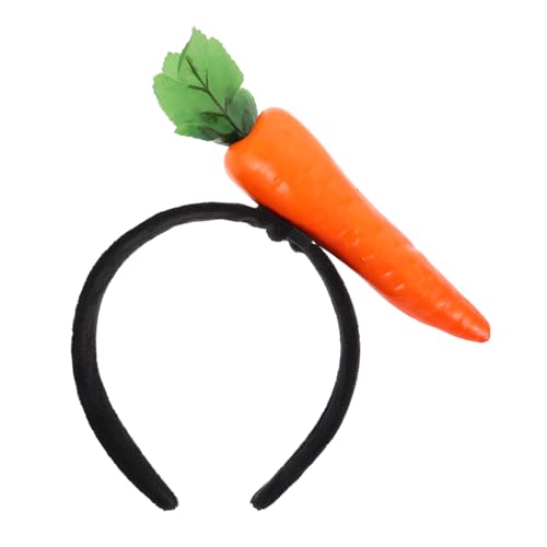 Beavorty Lustiges Stirnband Stirnbänder Haarschmuck Aus Karotten Lebensmittel Haarspangen Neuartiger Kopfschmuck Zum Verkleiden Lustiges Make-up-stirnband Karotte Kostüm Polyester Orange von Beavorty