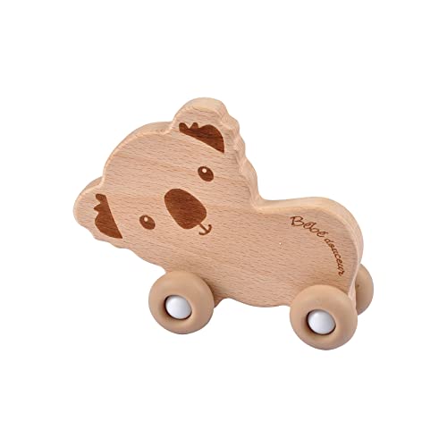 Bébé Douceur, Koala Grege Spielzeug aus Holz mit Rollen Silikon 12 x 1,2 x H 10 cm von Bébé Douceur