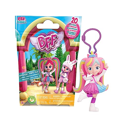 BFF BY BEBÉS LLORONES Sammlerstücke mit den Figuren der BFF-Puppen, 20 Stück, zum Sammeln und Dekorieren des Rucksacks – optimales Geschenk für Jungen und Mädchen +3 von BFF BY BEBÉS LLORONES