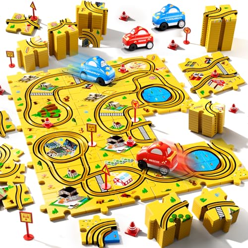 48-teiliges Stadt-Puzzle-Rennbahn-Spielzeug von Beby Buty