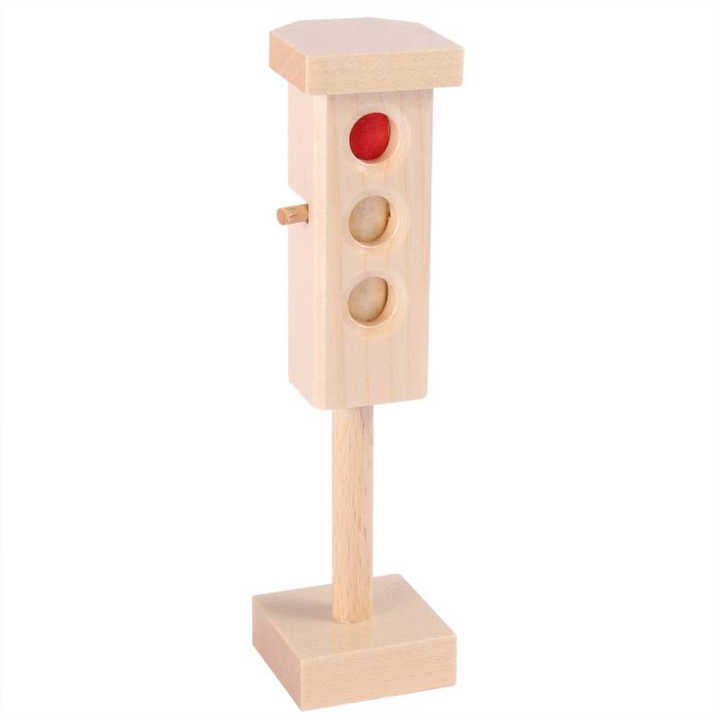 Beck Holzspielzeug - Verkehrsampel klein 12 cm von Beck Holzspielzeug