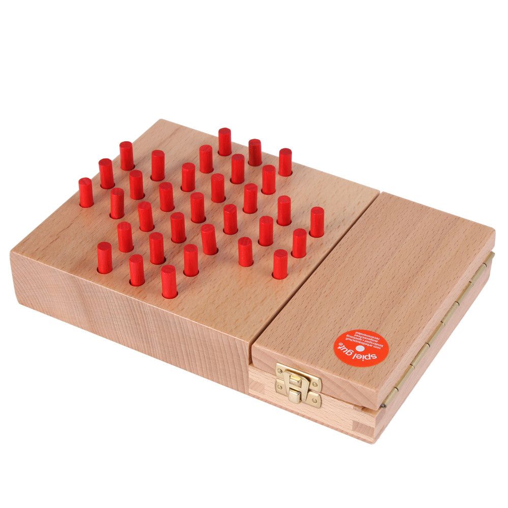 Geduldspiel Solitaire Brettspiel Holz von Beck Holzspielzeug