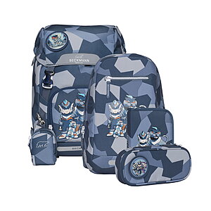 Beckmann Classic 22L Tiger Race Schulrucksack 6tlg. Set von Beckmann