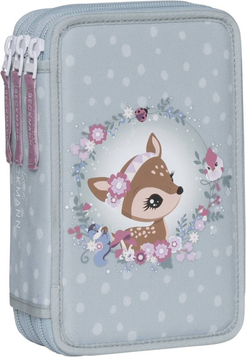 Beckmann Federmäppchen Dreifach, Forest Deer Dusty Mint von Beckmann