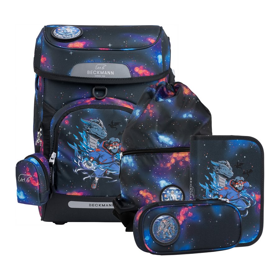 Beckmann Schulranzen-Set Plus Air Ninja Elements 6tlg. Beckmann Schulranzen-Set Plus Air Ninja Elements 6tlg. von Beckmann