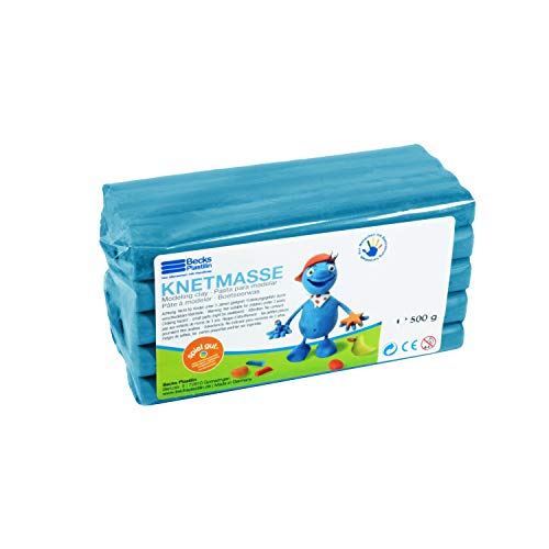 Becks Plastilin B100485 Knete, blau, 500 g von Becks Plastilin