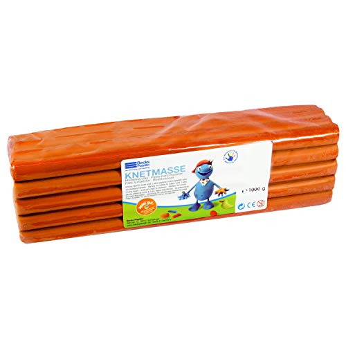 Becks Plastilin B100494 Knete, orange, 1000 g von Becks Plastilin