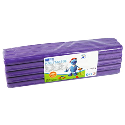 Becks Plastilin B100501 Knete, violett, 1000 g von Becks Plastilin