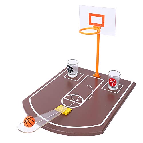 Bediffer Table Basketball Game, Easy Miniatur Basketball Trinkspiel für Familienfeier zum Spielen von Bediffer