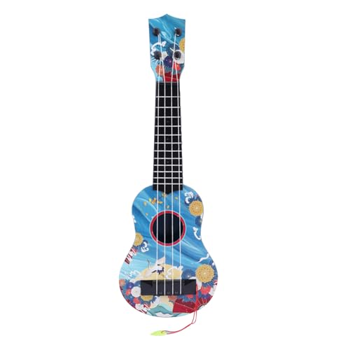 Kinder Spielbares Miniatur-Ukulele-Spielzeug, Gute Resonanz, Gefrostetes Design, Stilvolles Kleines Ukulele-Spielzeug für Kinder (Typ 2) von Bediffer