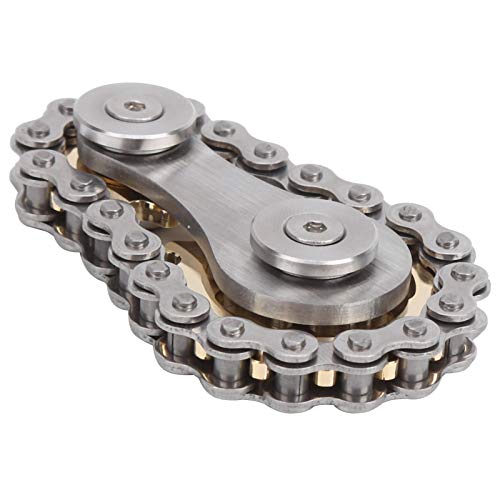 Sprocket Fidgets Chain, Ergonomische Fingerspitzen-Gyro-Kettenräder aus Edelstahl, Kompakt Zur Dekoration, Zum Stressabbau und Zur Aufrechterhaltung der Konzentration von Bediffer