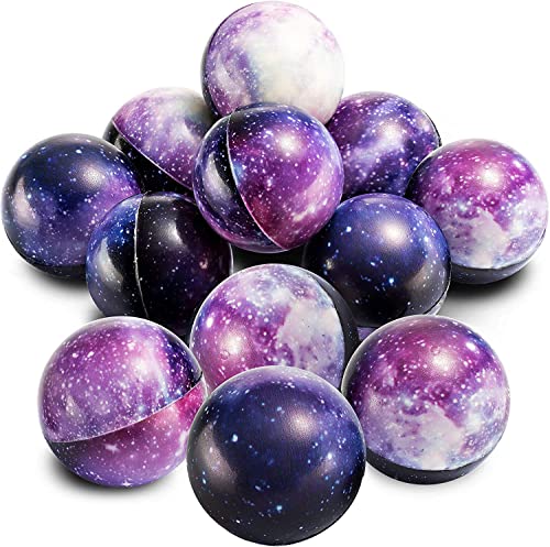 Bedwina Galaxy Stressbälle für Kinder – Packung mit 50 Stück – Squeeze Anxiety Fidget Sensory Balls für Kinder mit Weltraum-Thema, tolles Spielzeug für Partygeschenke von Bedwina