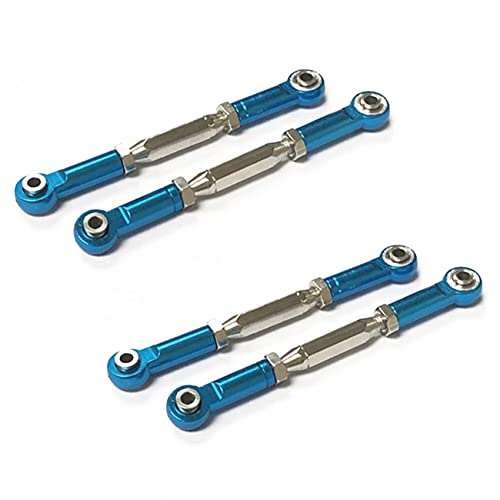 Beelooom 4X für Slash Aluminium Lenkspanner Spur Stangen Kopf Gestänge 85mm-97mm M3, Blau von Beelooom