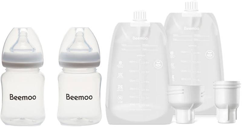 Beemoo CARE 180 ml Fläschchen 2er-Pack &  Muttermilchbeutel 30er-Pack von Beemoo