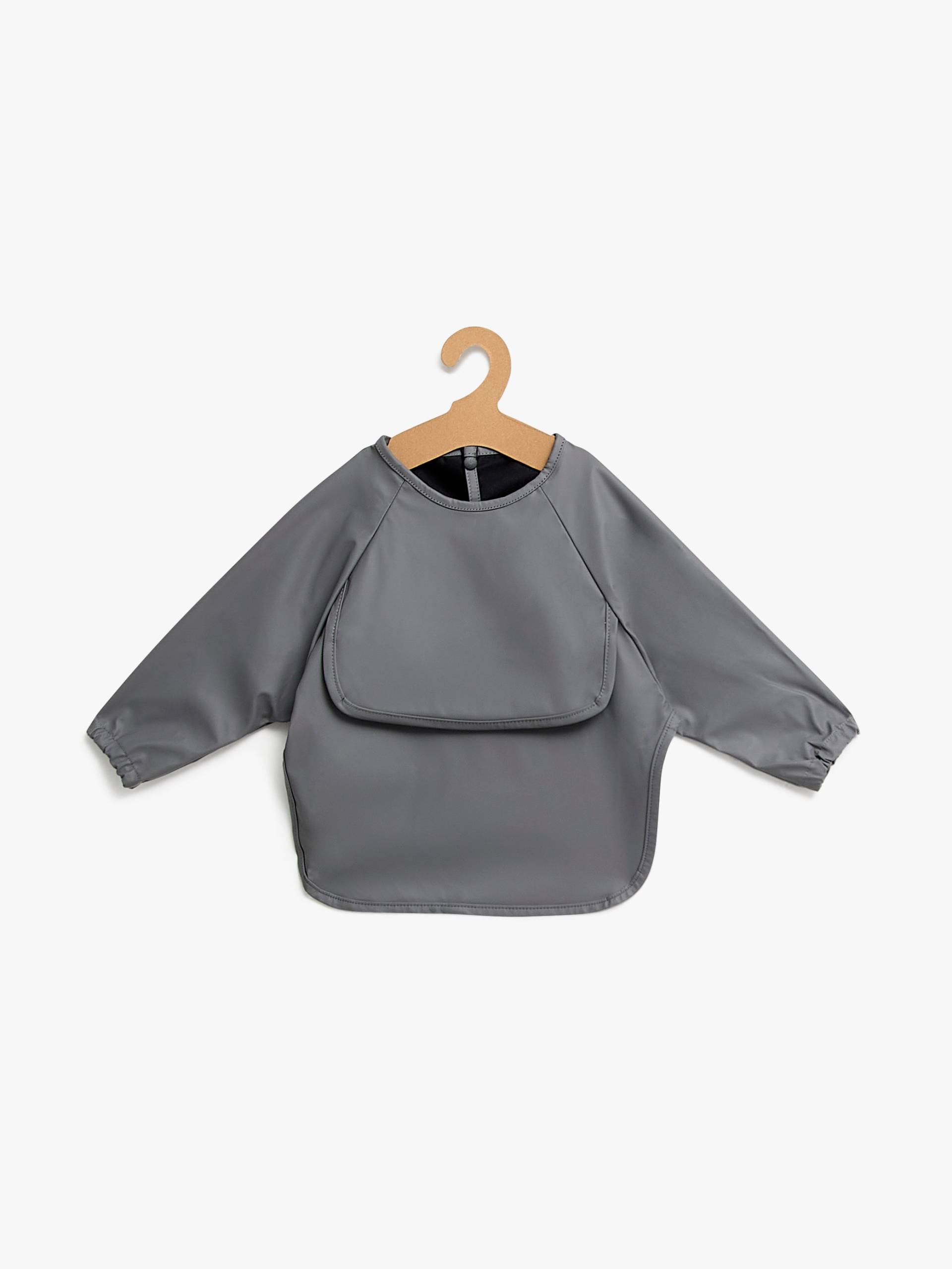 Beemoo CARE Bib Langärmliges Lätzchen, Dark Grey Beemoo CARE Bib Langärmliges Lätzchen, Dark Grey von Beemoo