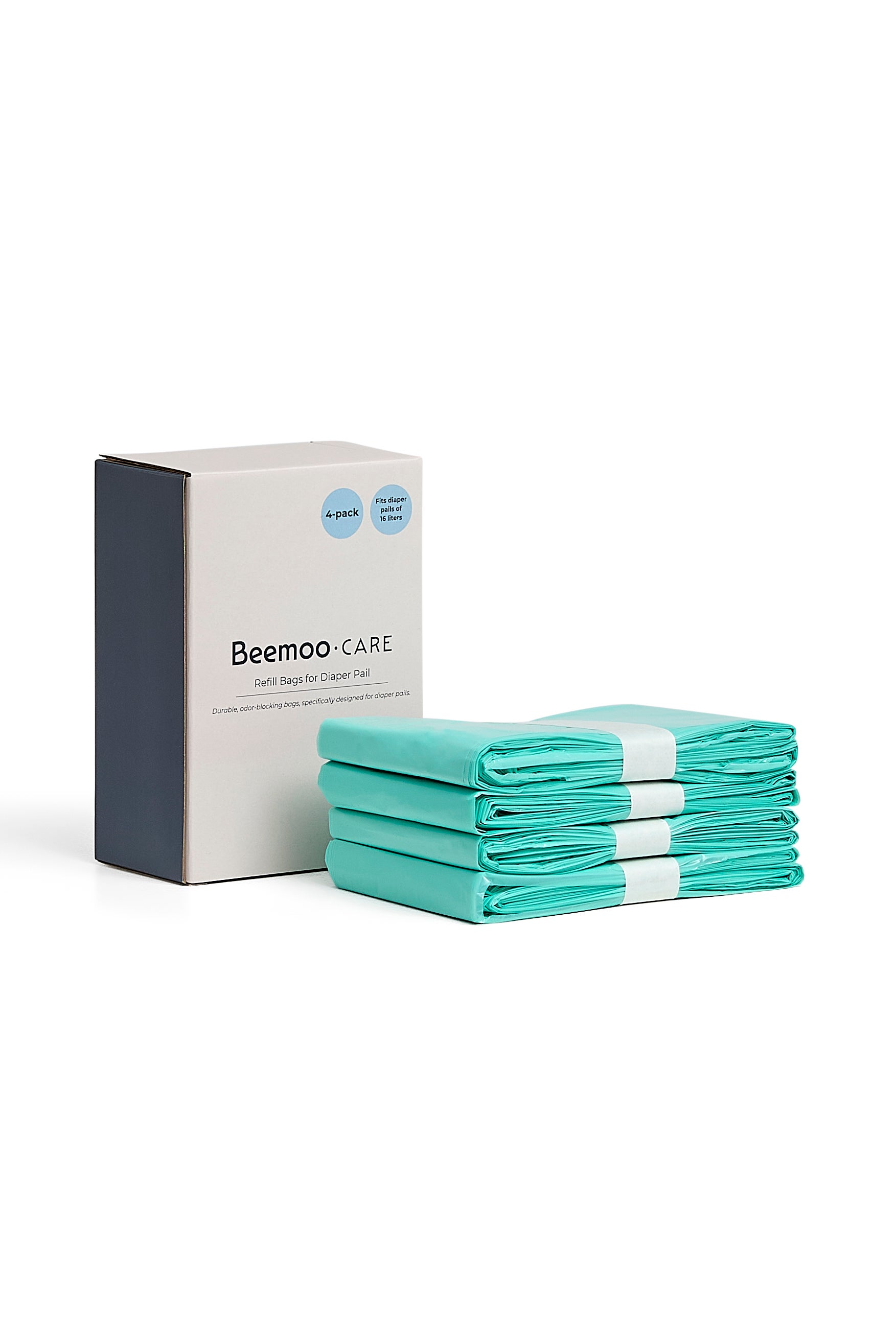 Beemoo CARE 4er-Pack Windelbeutel für Windeleimer von Beemoo