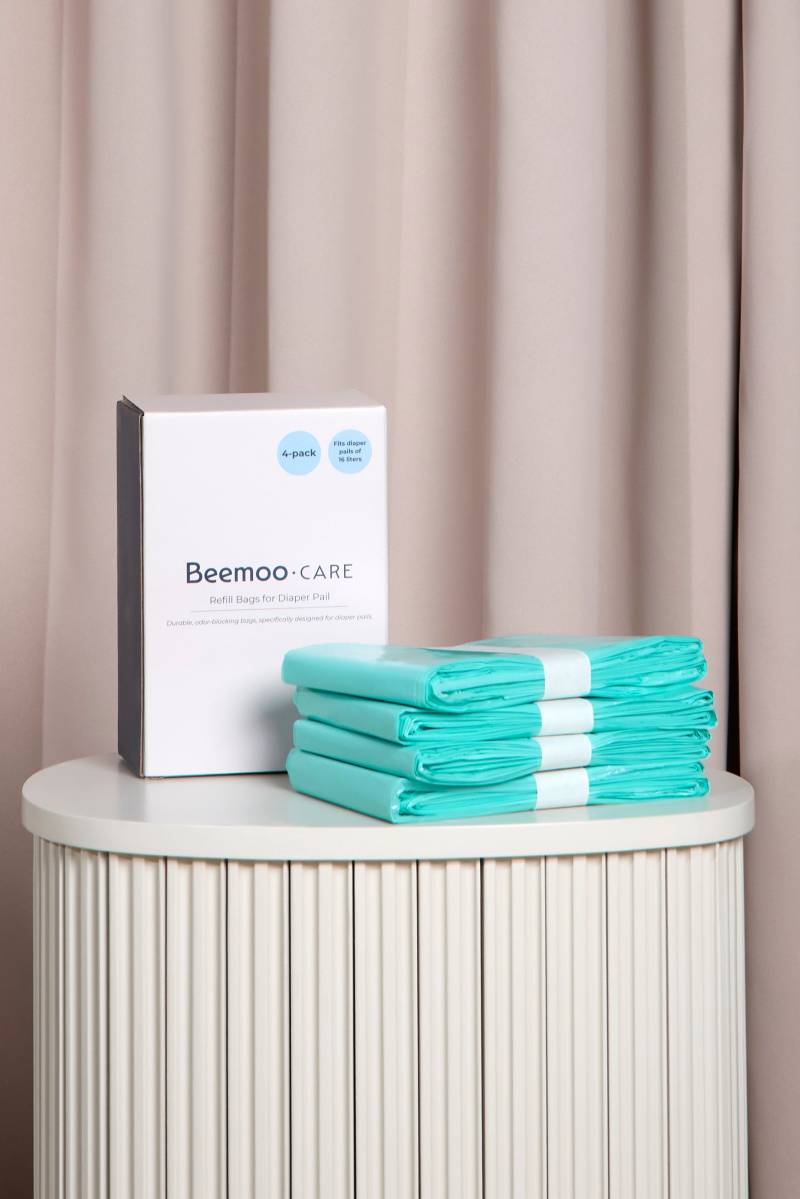 Beemoo CARE 4er-Pack Windelbeutel für Windeleimer von Beemoo