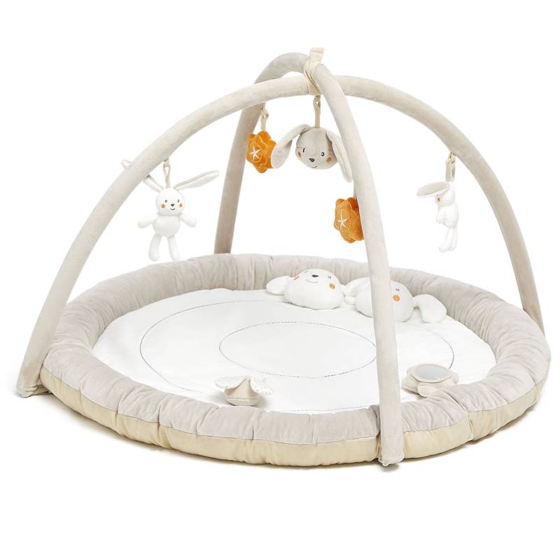 Beemoo PLAY Bunny Spielbogen, Beige, Babyspielzeug von Beemoo