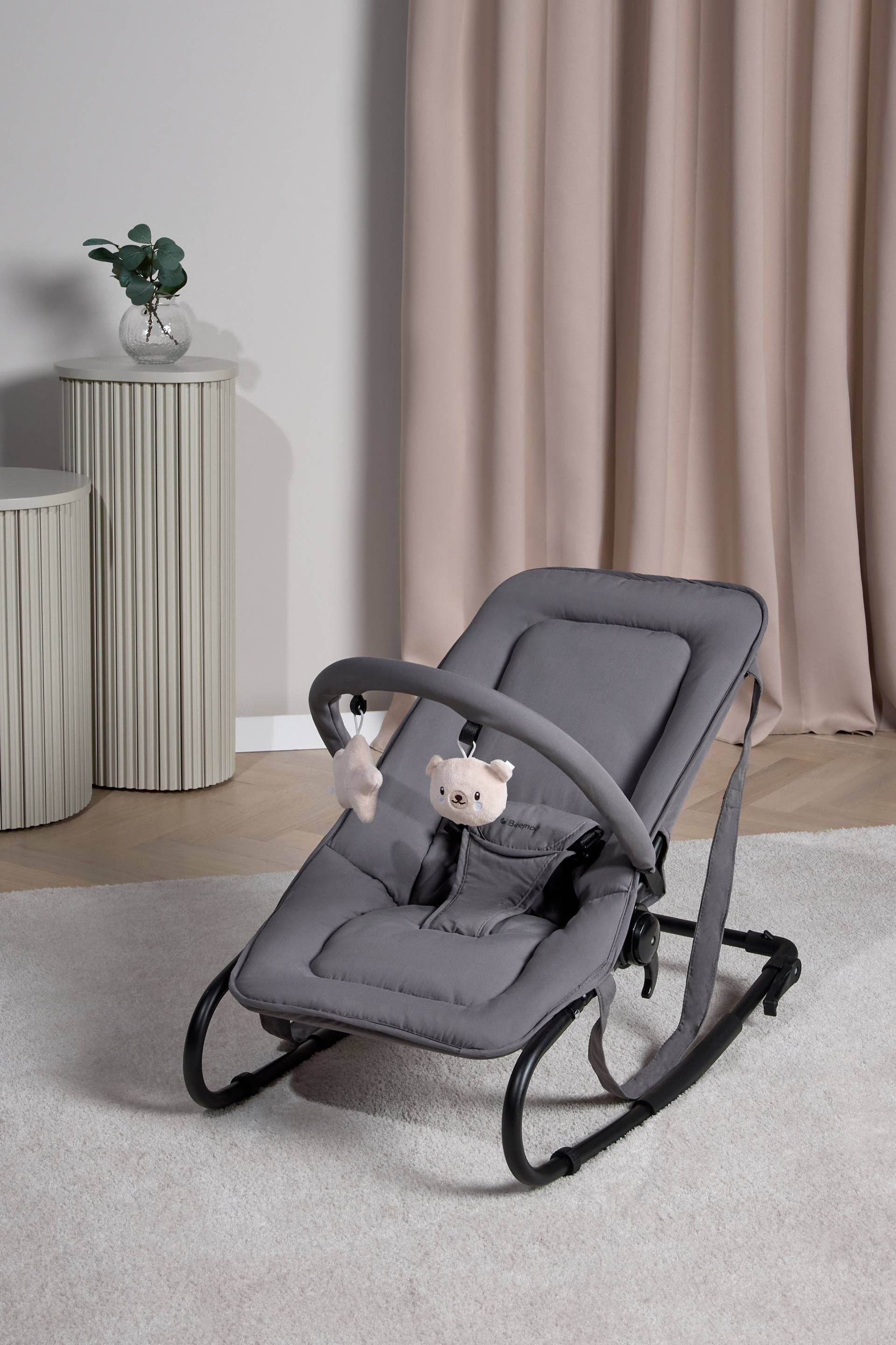 Beemoo PLAY Simple Babywippe, Stone Grey von Beemoo