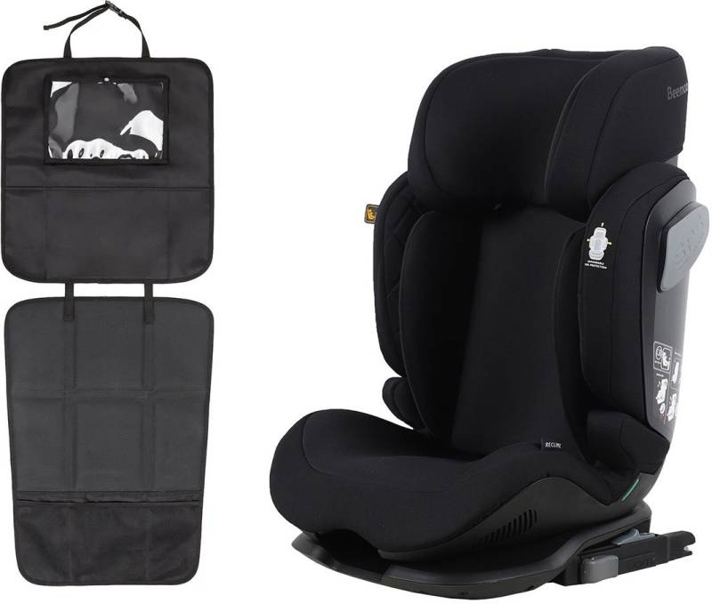 Beemoo Recline i-Size Kindersitz inkl. 3-in-1 Sitzschutz, Black Stone von Beemoo