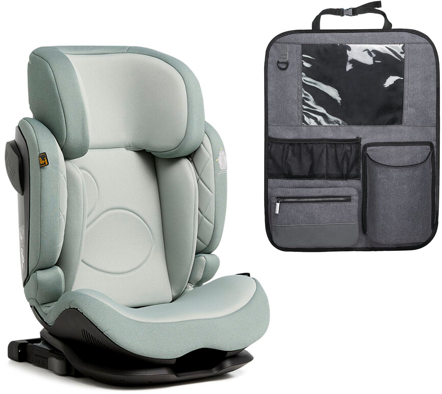 Beemoo Recline i-Size Kindersitz inkl. Beemoo Deluxe Trittschutz, Teal von Beemoo