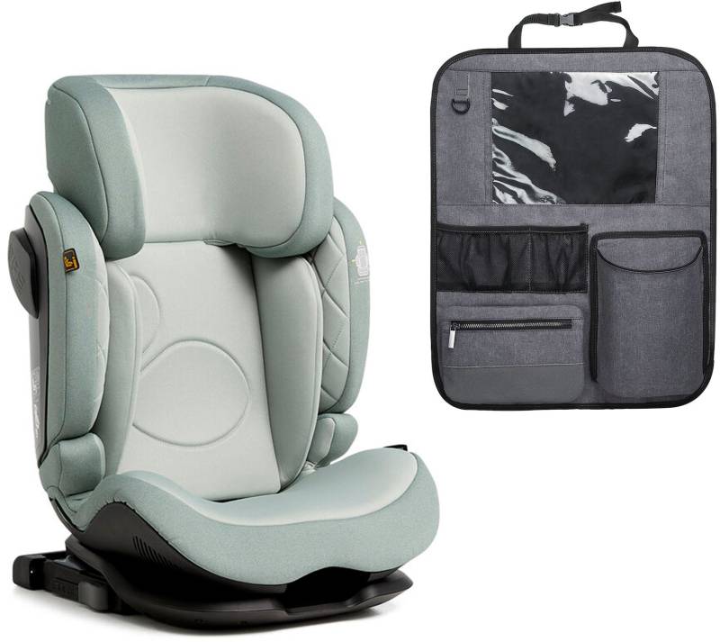 Beemoo Recline i-Size Kindersitz inkl. Beemoo Deluxe Trittschutz, Teal von Beemoo