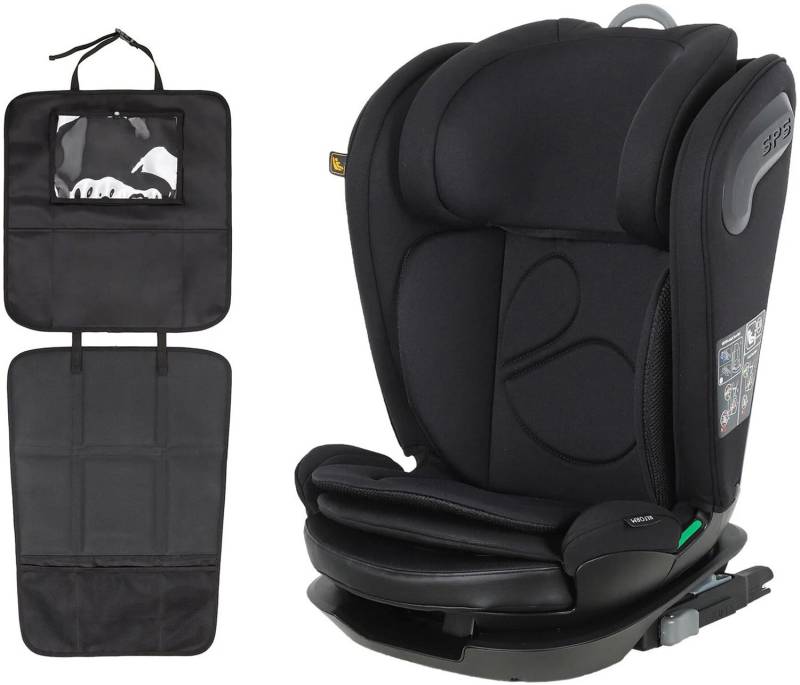 Beemoo Reform ISOFIX Kindersitz inkl. 3-in-1 Sitzschutz, Black Stone von Beemoo