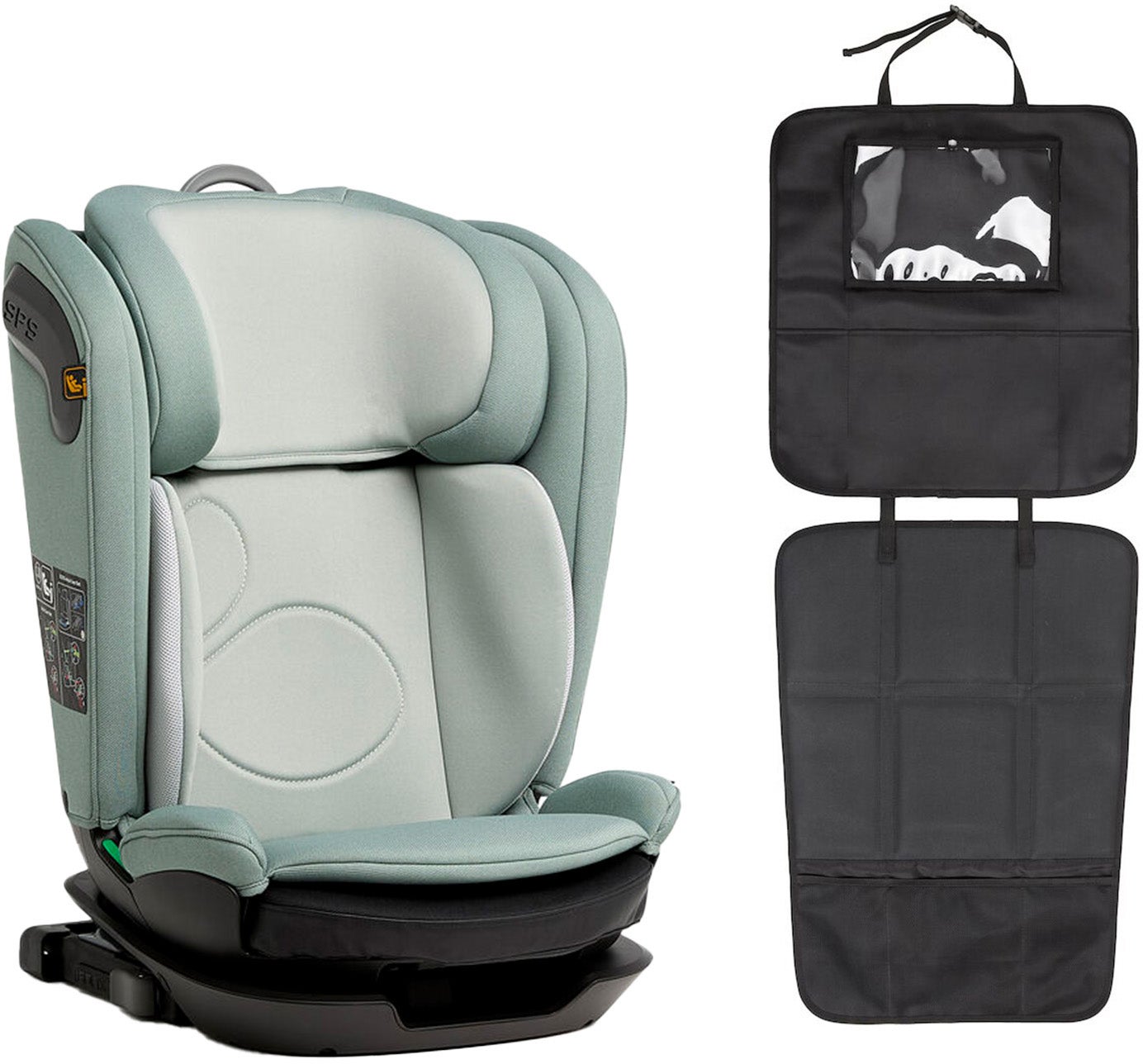 Beemoo Reform ISOFIX Kindersitz inkl. Beemoo 3-in-1 Trittschutz, Teal/Black von Beemoo