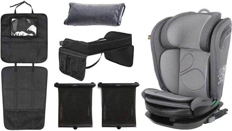 Beemoo Reform ISOFIX Kindersitz inkl. Zubehör, Mineral Grey von Beemoo