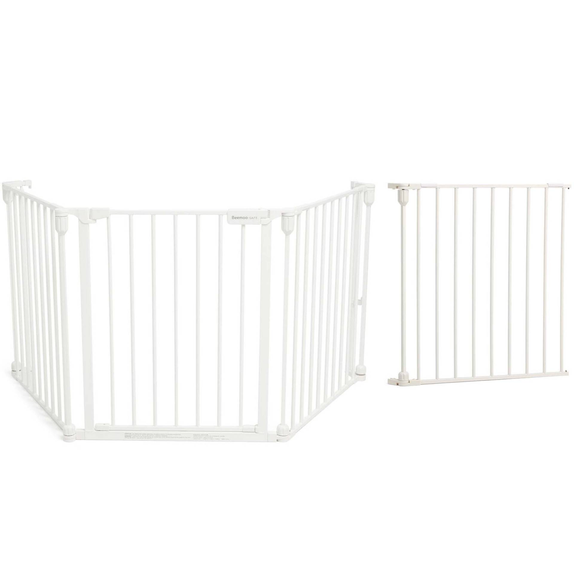 Beemoo CARE Safe Protect Schraubgitter/Raumteiler 3 Paneele inkl. Verlängerung 60 cm, White von Beemoo