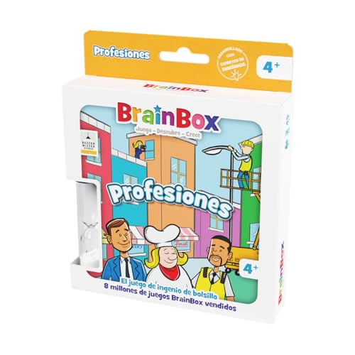 Beezerwizzer Studio BrainBox Pocket Berufe | Kartenspiel | ab 4 Jahren | ab 1 Spieler | 10 Minuten pro Spiel | Spanisch von Bezzerwizzer