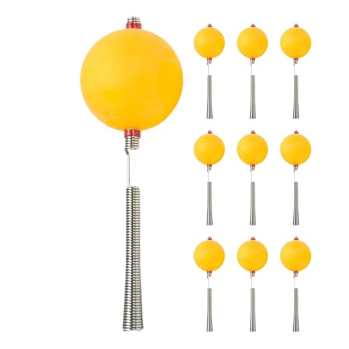 Befeixue Angelruten-Rassel, Wels-Rassel-Posen-Rigs | 10X Hochempfindliche Angelköder-Rassel - Attraktive, helle Farbkugel-Rassel zum Eisangeln, Outdoor-Angelausrüstung von Befeixue