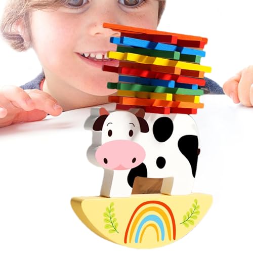 Befeixue Balance Blocks Spiel,Stapelspiel Balance Blocks - Pädagogische Gleichgewichtsblöcke für Kinder und Erwachsene - Stapelbare Blöcke, frühes Lernspielzeug, unterhaltsames Brettspiel für Kinder von Befeixue