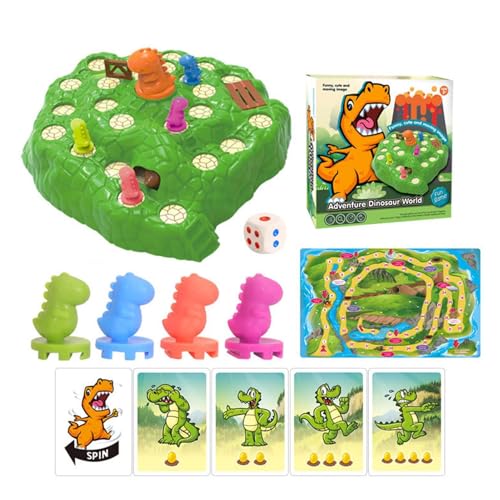 Befeixue Dino-Brettspiel,Dinosaurier-Brettspiel - Lustiges interaktives Escape-Game-Spielzeug,-Lernspielzeug für Kinder, Aktivitätsspielzeug für die frühe Entwicklung zum Geburtstag von Befeixue