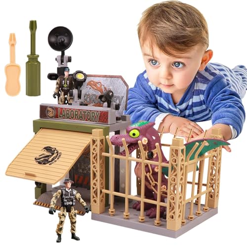 Befeixue Dinosaurier-Montagespielset,Dinosaurier-Montagespielzeug - Bauwesen Bildungs-STEM-Sets | Interaktive STEM-BAU-Dinosaurier-Sets für 3–7 und Mädchen von Befeixue