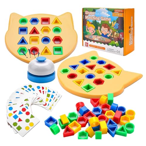 Befeixue Form-Farbanpassungsbrett, Farb- und Form-Matching-Puzzle | Buntes Formpuzzle für Vorschulkinder - Interaktives Brettspiel, lustiges Vorschul-Lernspielzeug für, Mädchen und Kinder zu Hause von Befeixue