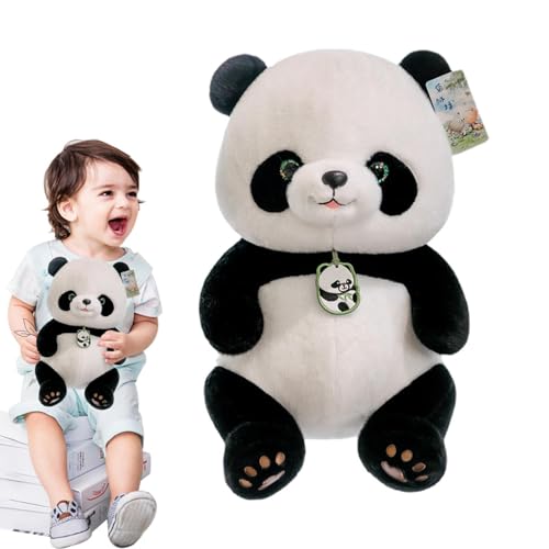 Befeixue Gefülltes Panda Plüschspielzeug, Panda Plüschspielzeug,Entzückendes Panda Plüschkissen | Elastische Baumwollfüllung Tierpuppe Indoor -Sofa Dekoration von Befeixue