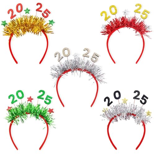 Befeixue Haarband Weihnachten, Weihnachtshaarband - 5X Holiday Favours Weihnachts-Haarband | Weihnachts-Haarschmuck, Cosplay-Requisiten, wiederverwendbarer Weihnachtskopfschmuck für Erwachsene für von Befeixue