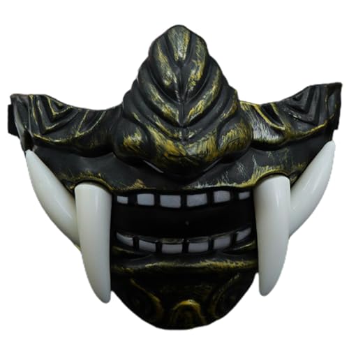 Befeixue Halloween Cosplay Fangs Gesichtsbedeckung, halbe Gesichtsbedeckung mit Fangs - Gruselige Requisiten Horror Cosplay Fangs Kostümzubehör,Cosplay-Abdeckung, gruselige Requisiten, robuste und von Befeixue