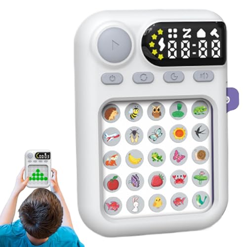 Befeixue Handheld-Spiele, Denkspiele für Kinder - Tragbare wiederaufladbare Handheld-Spielekonsolen - Gedankenspiel mit 80 Problemkarten, Familienspiel-Reisespielzeug für und Mädchen von Befeixue