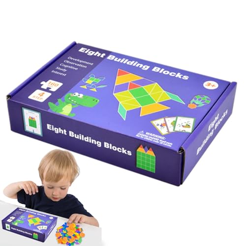 Befeixue Holzklötze Spielzeug,Holzmusterklötze,Glatte Sortier- und Stapelspielzeuge - Pädagogische interaktive Puzzles für Kinder, und Mädchen von Befeixue