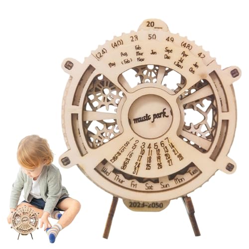 Befeixue Holzpuzzles für Kinder, 3D-Puzzles für Kinder | Puzzle-Spielzeug mit ewigem Kalender aus Holz,Tragbares Lernspielzeug, Kinder-Puzzlespielzeug für praktische Fähigkeiten und Feinmotorik von Befeixue