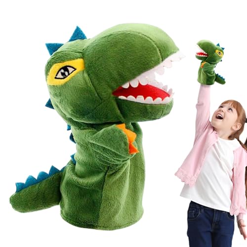 Befeixue Marionette Dinosaurier,Dinosaurierpuppe | Stofftierpuppen,Plüsch-Fingerpuppen, Stofftier-Puppenspielzeug für Kinder, kreative Rollenspiel-Handpuppe von Befeixue