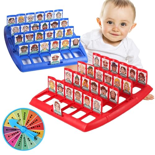 Befeixue Menschen-Ratespiel, Tier-Ratespiel,Brettspiel zum Raten von Tieren | Brettspiel für drinnen und draußen, Kinderspiele mit großen Brettern, Karten und Spinner für Kinder ab 3 Jahren von Befeixue